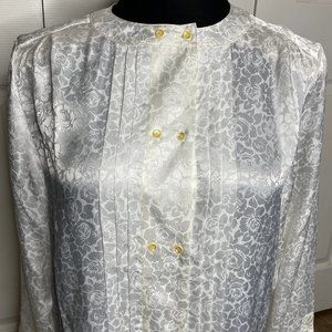ARGENTI Vintage White Blouse Sz 14 NWT!